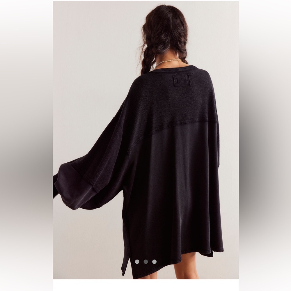 Free People We The Free Coastal Solid Cruise in Black - Picture 2 of 5